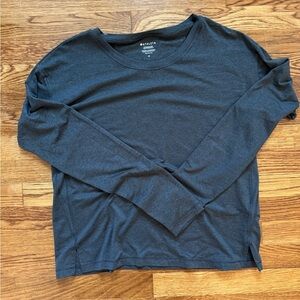 Athleta Dark Gray Uptempo II Top